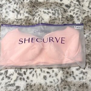 SheCurve Strapless Bandeau Bra in Light Pink - Smooth Support